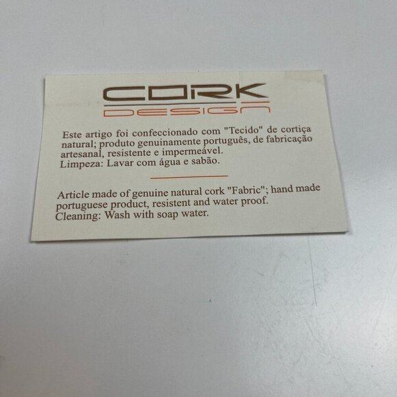 Cork design medium tote bag made in Portugal tan brown - Picture 16 of 16